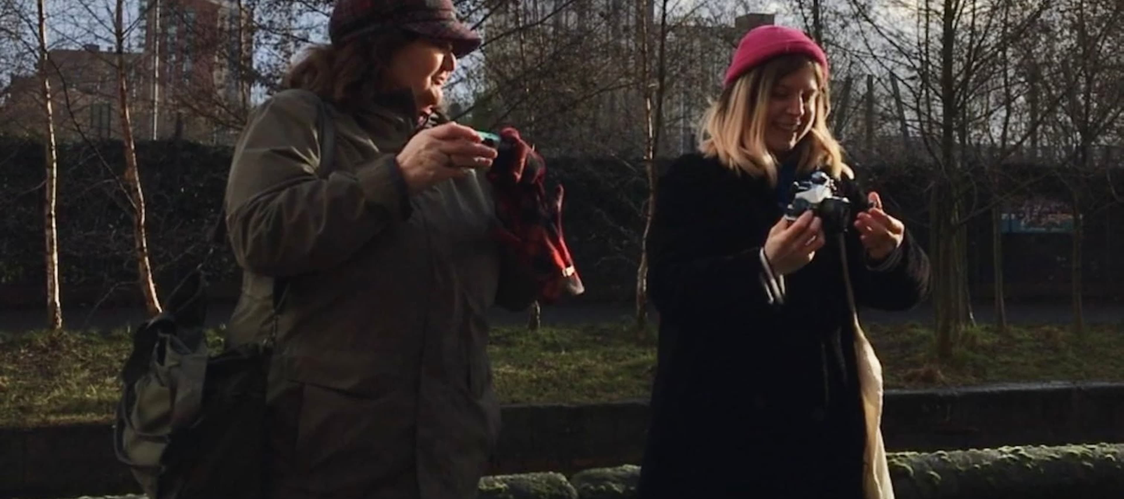 Liz at a social clun