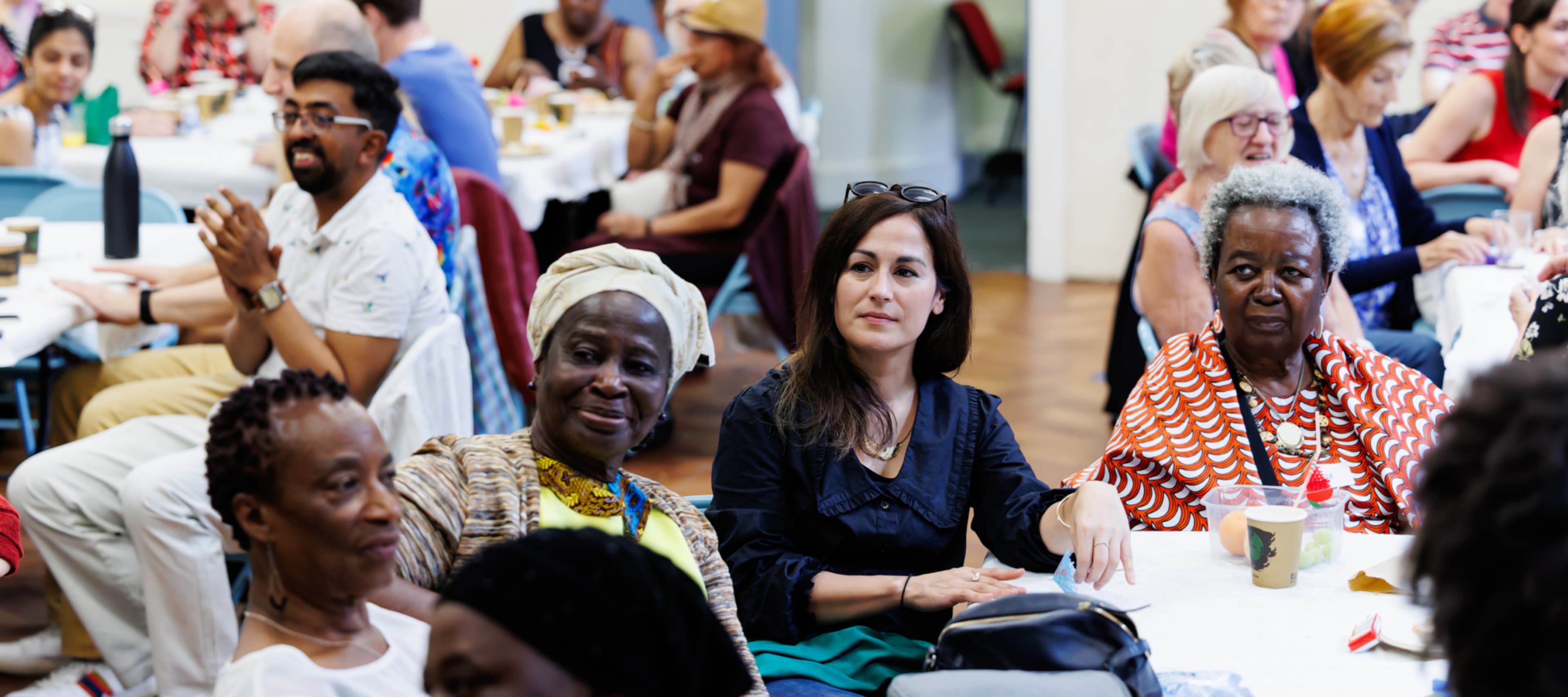 People sitting at a table.