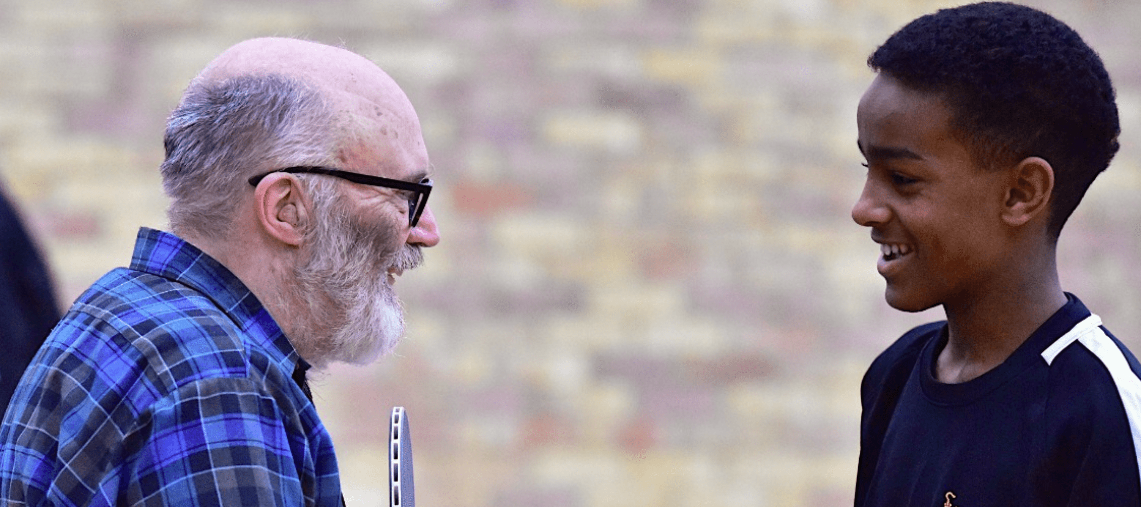 People playing table tennis
