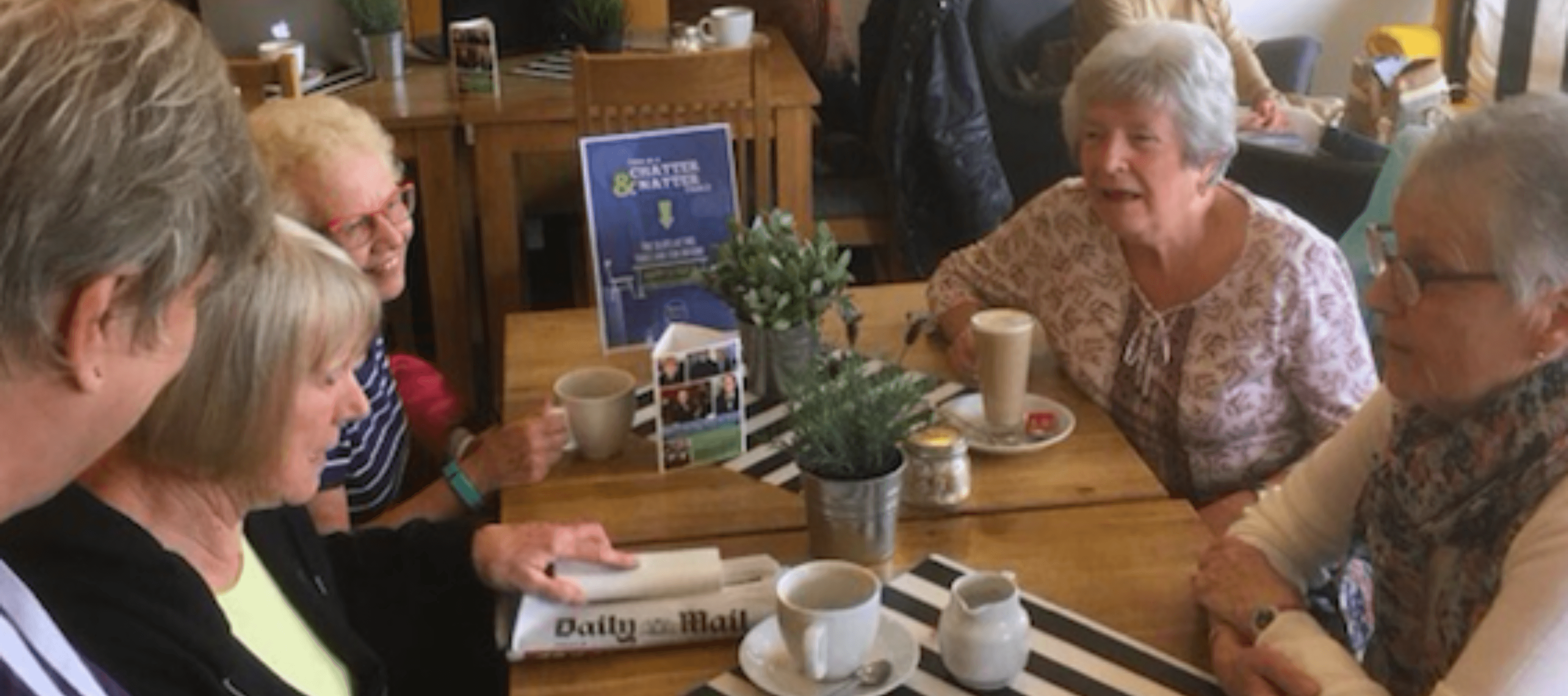 Friends having tea